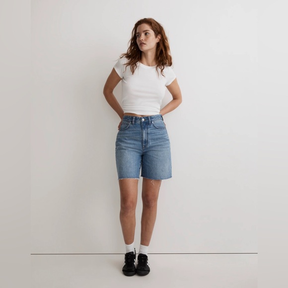 Madewell Blue Jean Shorts - Picture 2 of 6